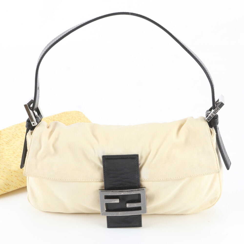 Fendi Mamma Bucket Baguette Leather Shoulder Bag Handbag with FF Hardware for...